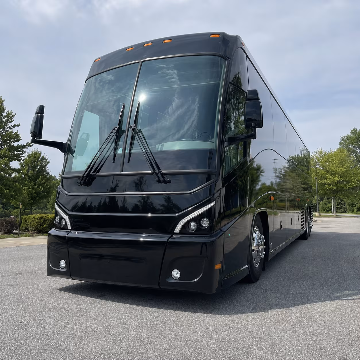 charter buses for tacom program reviews and warren corridor trips