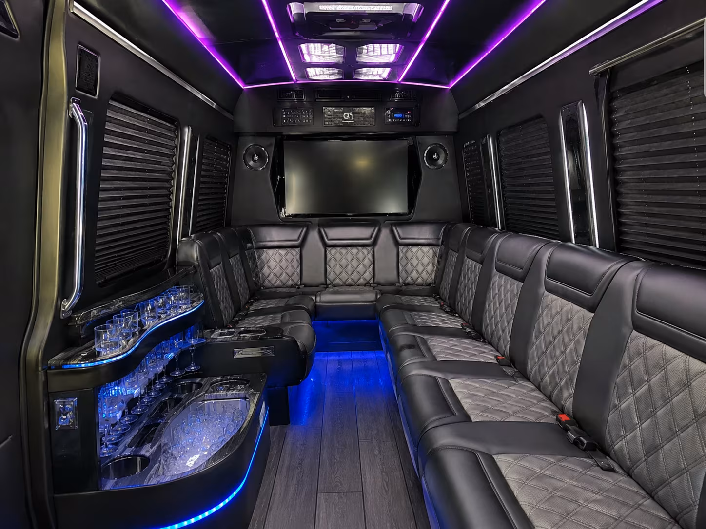 novi private event transportation onboard seating